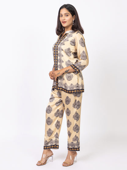 Women Silk Bemberg Printed Co-ordset