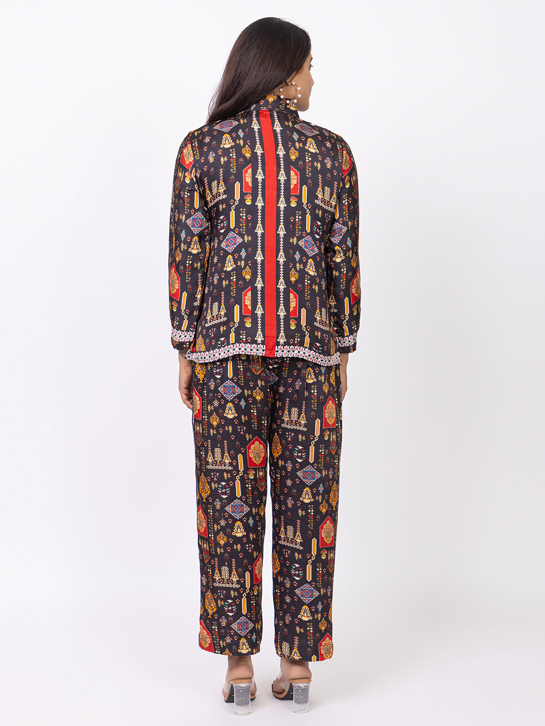 Women Silk Bemberg Printed Co-ordset