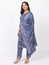 Women Jacquard Winter Wear suits - Thumbnail 4