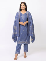 Women Jacquard Winter Wear suits - Thumbnail 5