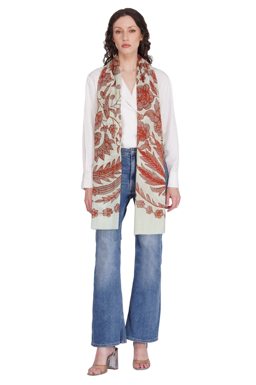 Women's Cream Luxe Modal Soft Fashion Stole