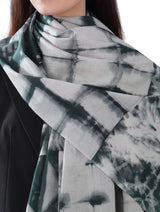 Women's Black & White Printed Soft Cotton Designer Shawl - Thumbnail 4
