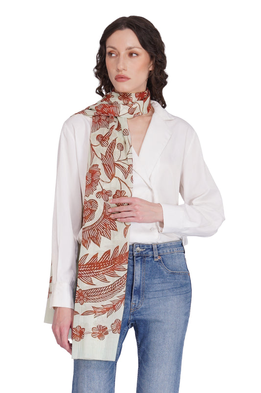 Women's Cream Luxe Modal Soft Fashion Stole