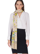 Women's Beige Elegant Modal Minimal Fashion Stole - Thumbnail 5