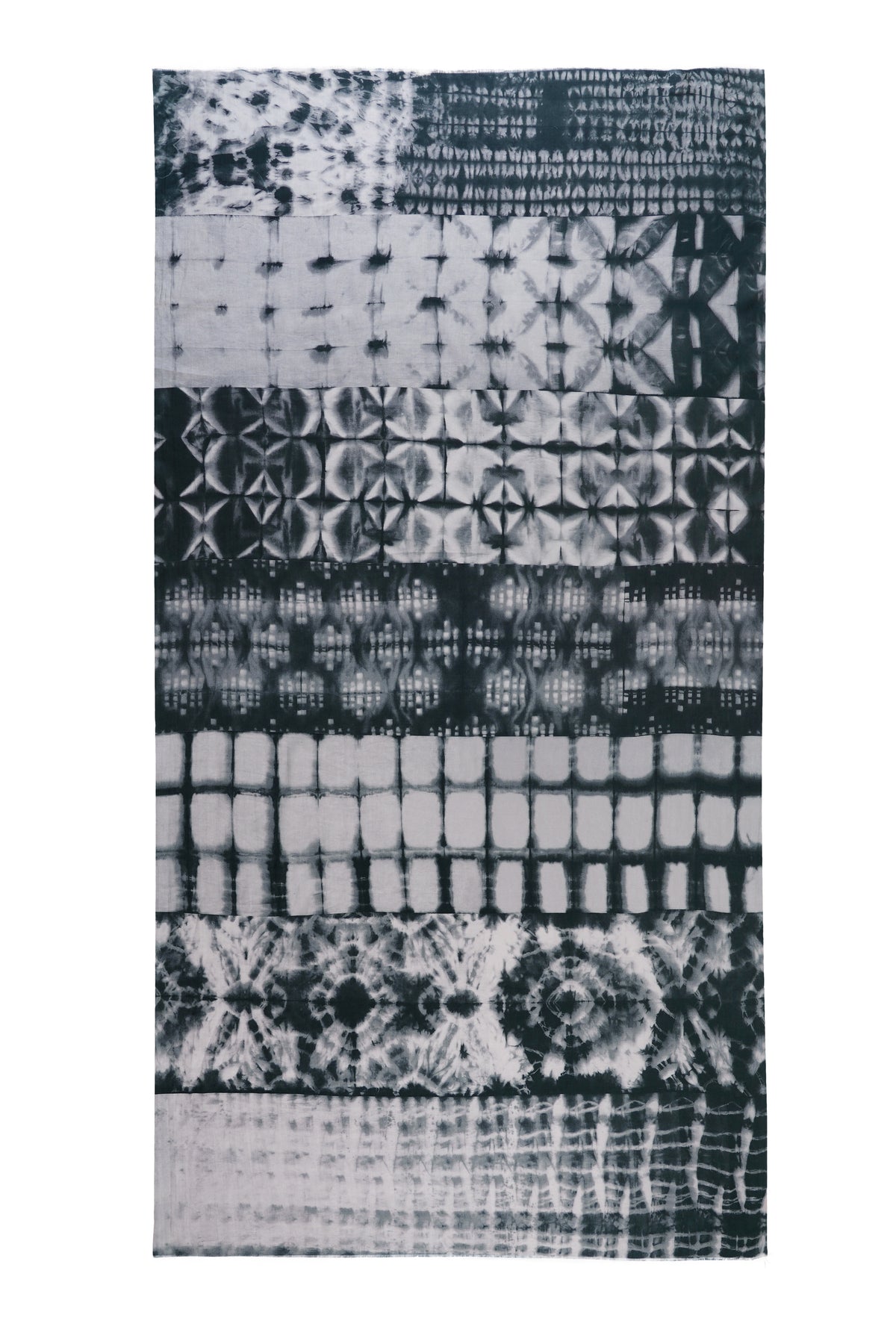 Women's Black & White Printed Soft Cotton Designer Shawl - Image 5