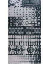 Women's Black & White Printed Soft Cotton Designer Shawl - Thumbnail 5