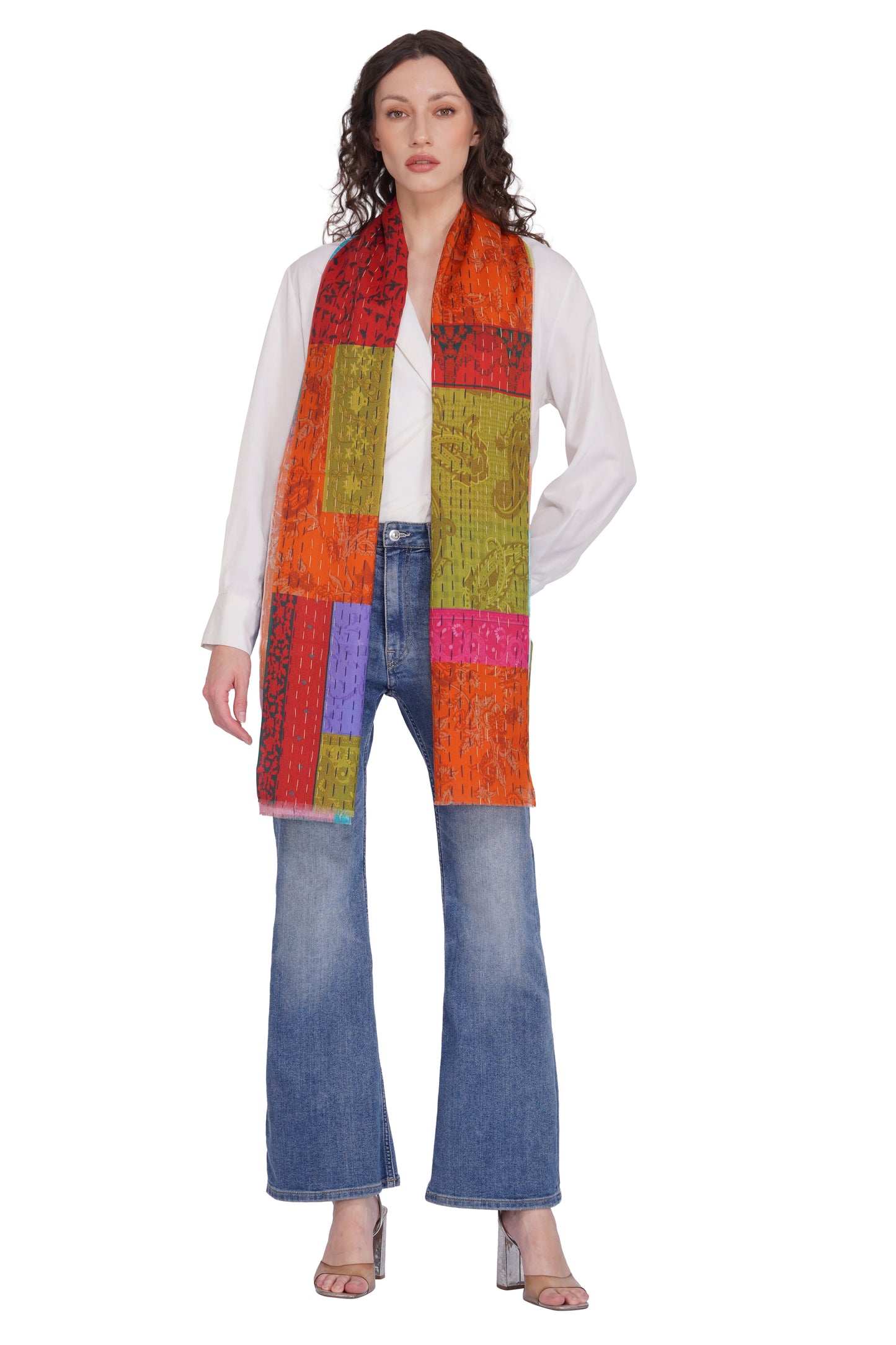 Toosh Moda Women’s Elegant 100% Cotton Multi Colour Designer Stole