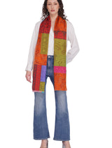 Toosh Moda Women’s Elegant 100% Cotton Multi Colour Designer Stole - Thumbnail 1
