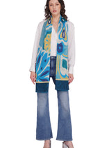 Premium Blue Modal Stole for Women | Toosh Moda Elegant Collection - Thumbnail 1