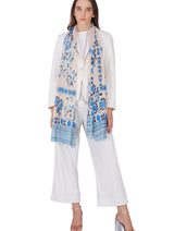 Women's Cream Modern Modal Stylish Printed Stole - Thumbnail 2