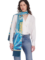 Premium Blue Modal Stole for Women | Toosh Moda Elegant Collection - Thumbnail 2