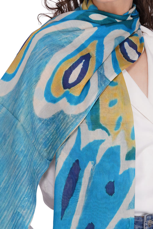 Premium Blue Modal Stole for Women | Toosh Moda Elegant Collection