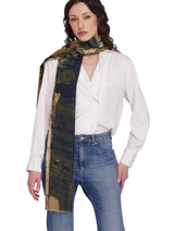 Toosh Moda Women’s Black Luxe 100% Cotton Printed Designer Shawl - Thumbnail 1
