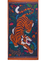Women's Multi Colour Tiger Print Premium Signature Shawl - Thumbnail 4