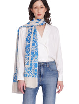 Toosh Moda Women’s White Minimal Modal Elegant Stole - Thumbnail 1