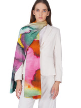 Women's Multi Colour Premium Printed Fashion Shawl - Thumbnail 4