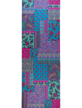 Women's Blue Classic Cotton Everyday Wear Stole - Thumbnail 4