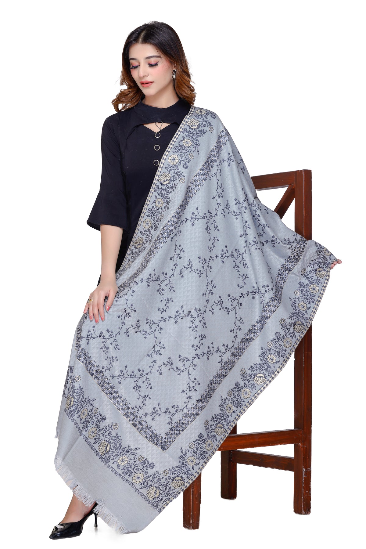 Women's Jacquard shawls - Image 5
