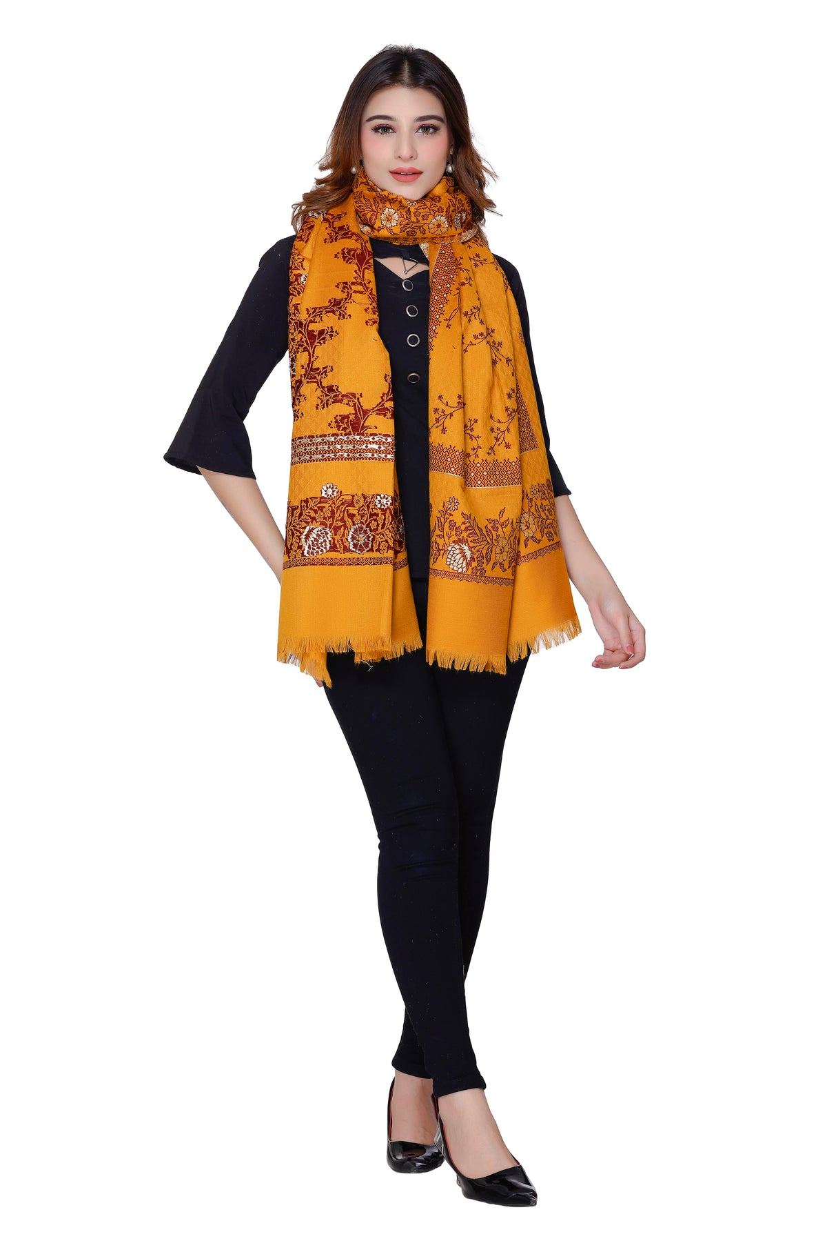 Women's Jacquard shawls - Image 4