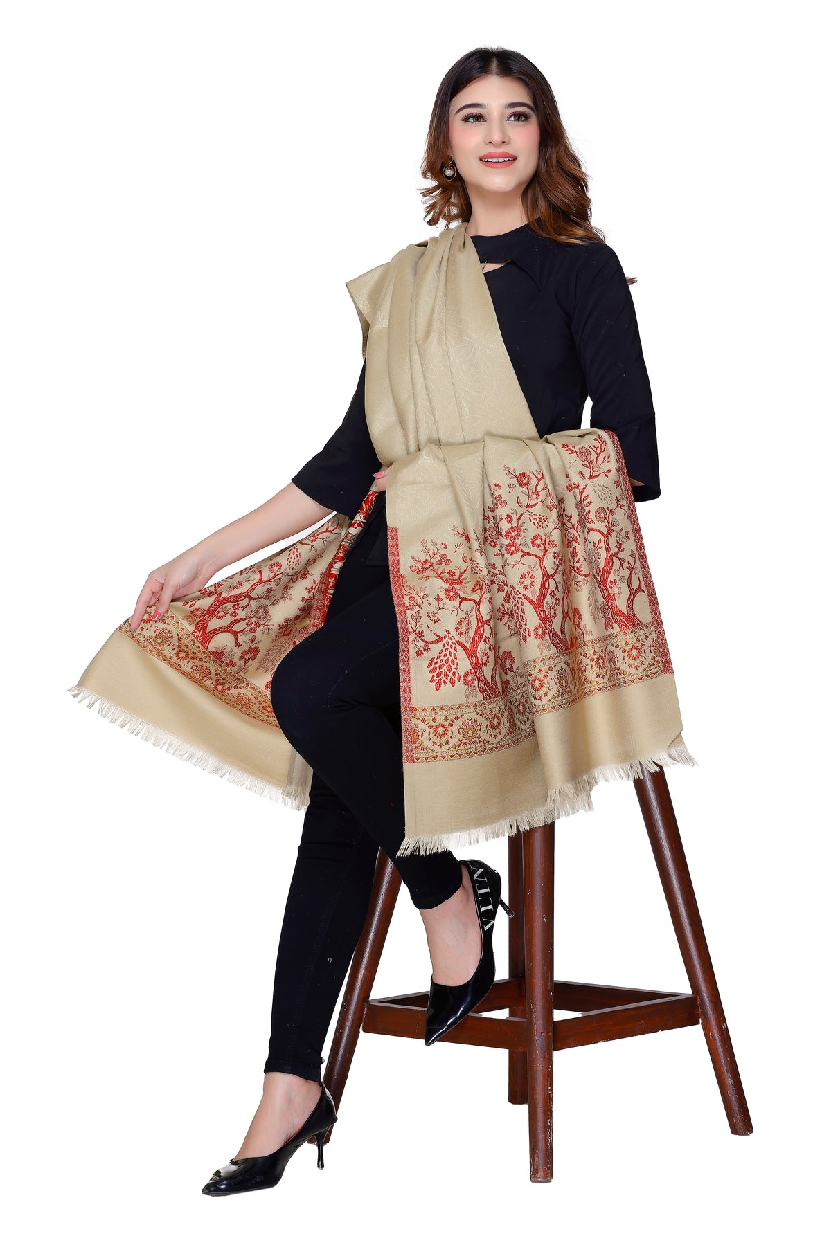 Women's Jacquard shawls - Image 2