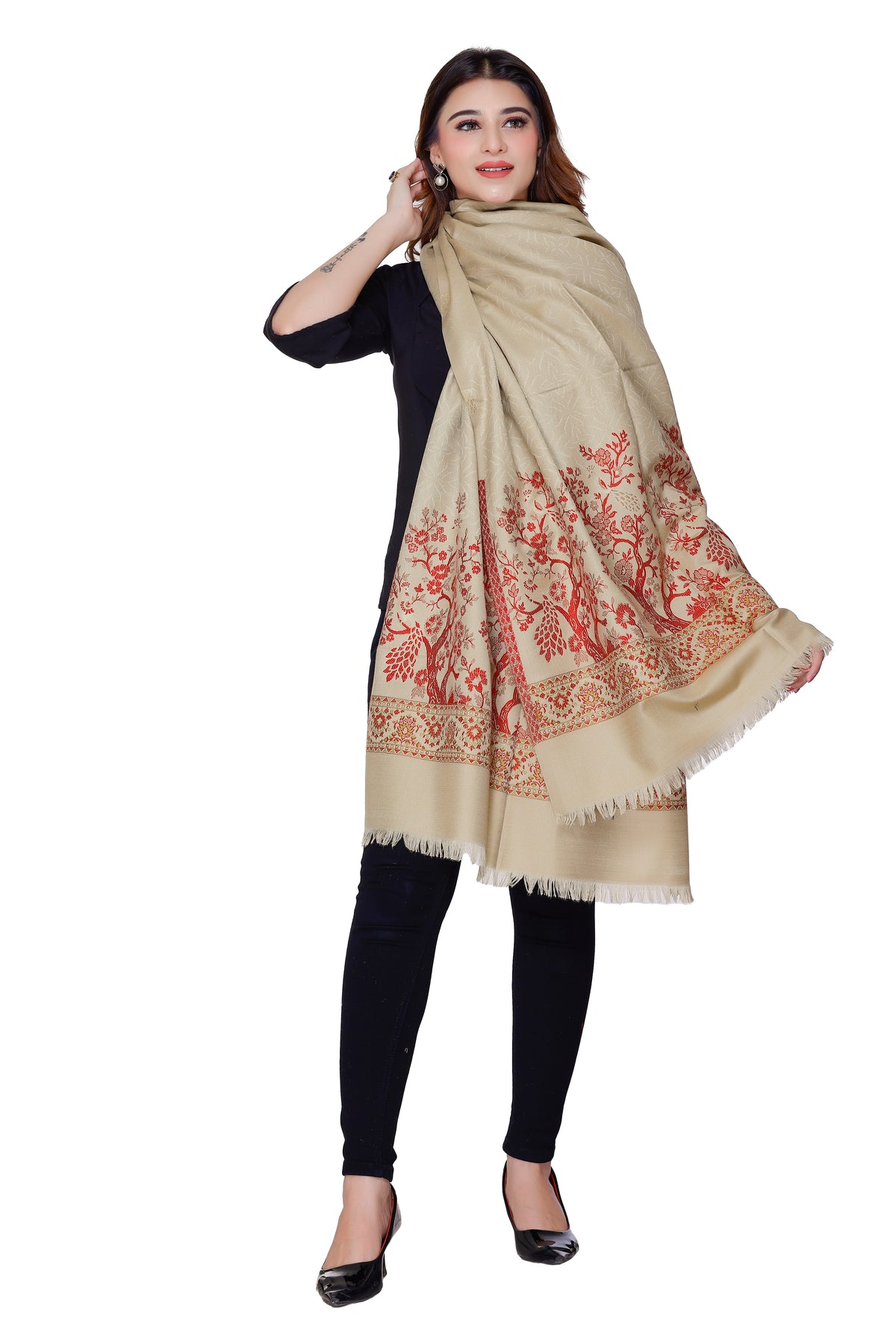 Women's Jacquard shawls - Image 4