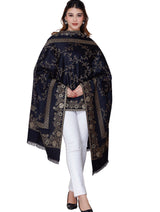 Women's Jacquard shawls - Thumbnail 2
