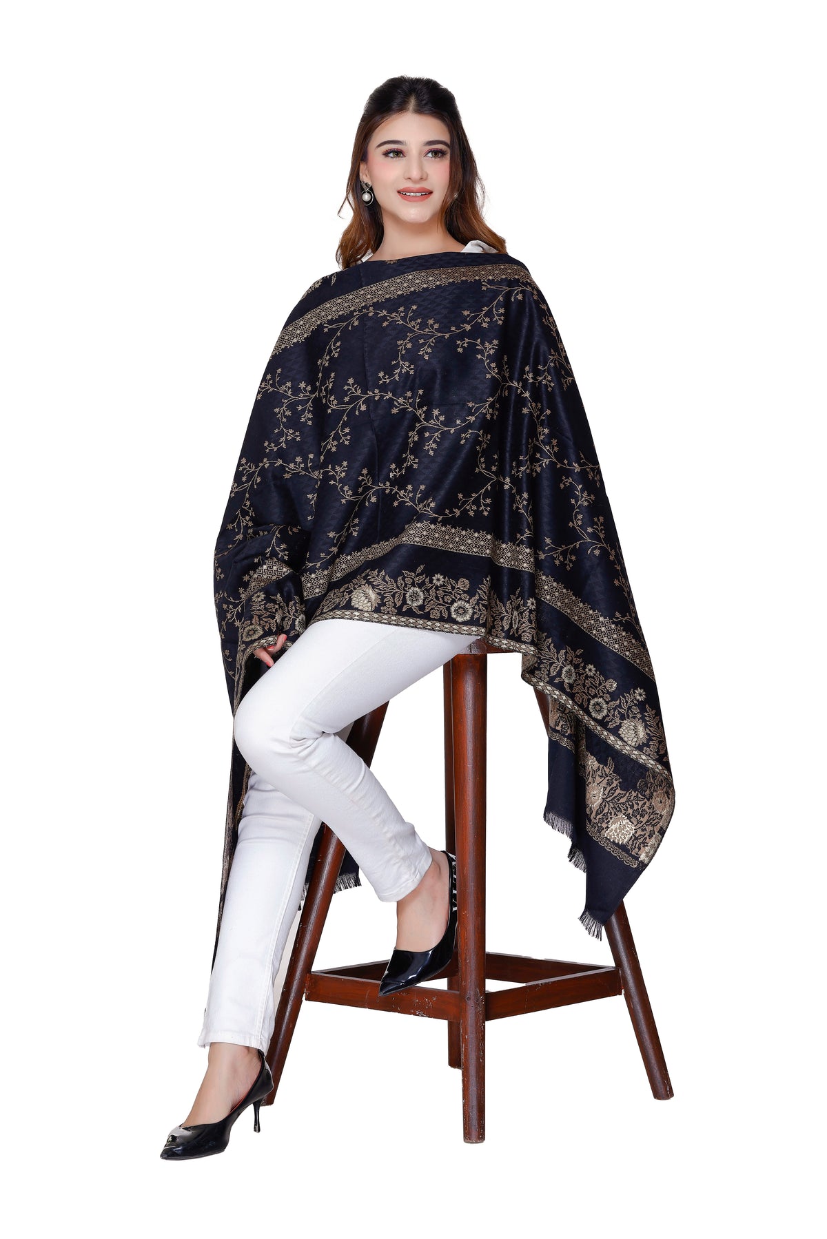 Women's Jacquard shawls - Image 3