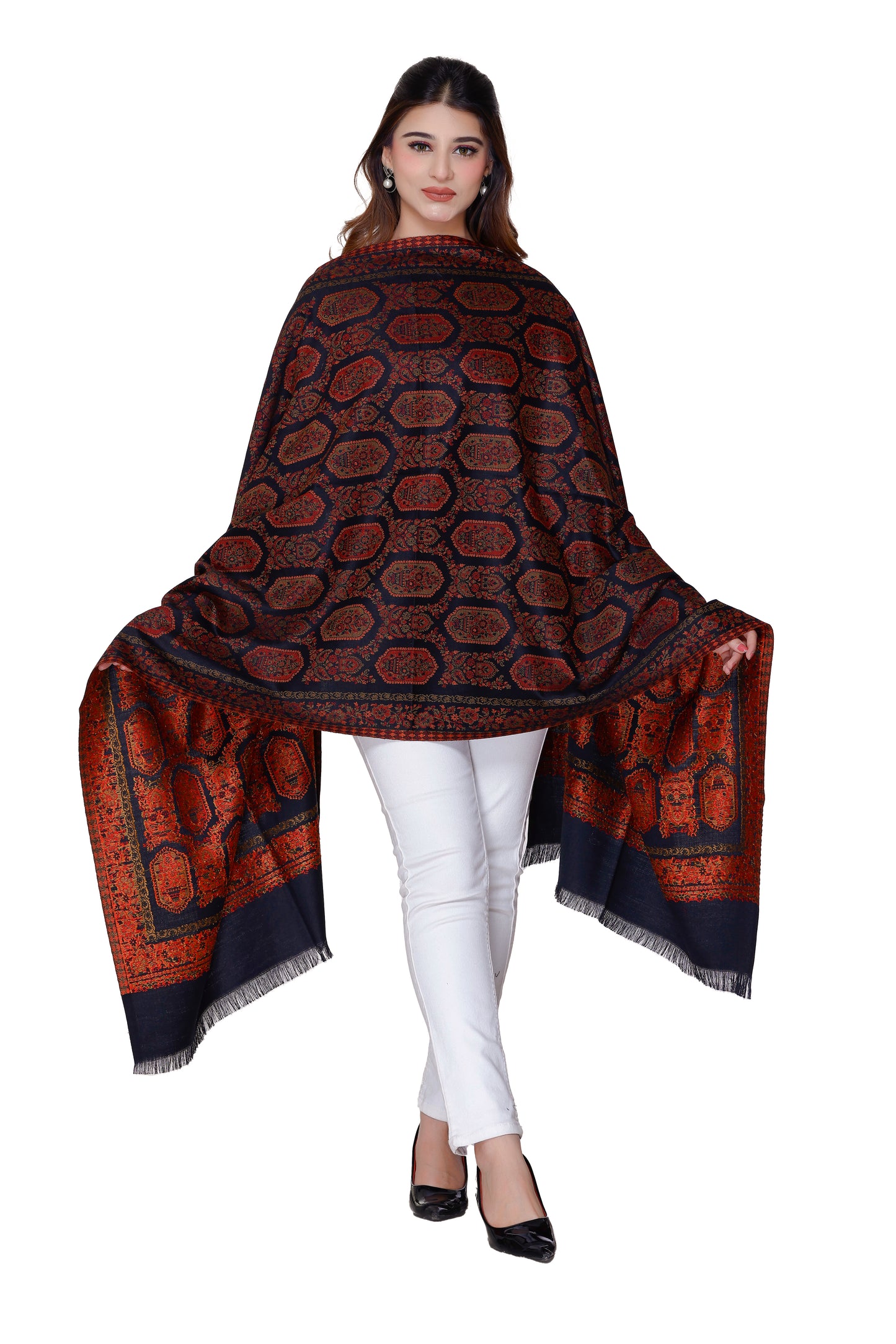 Women's Jacquard shawls