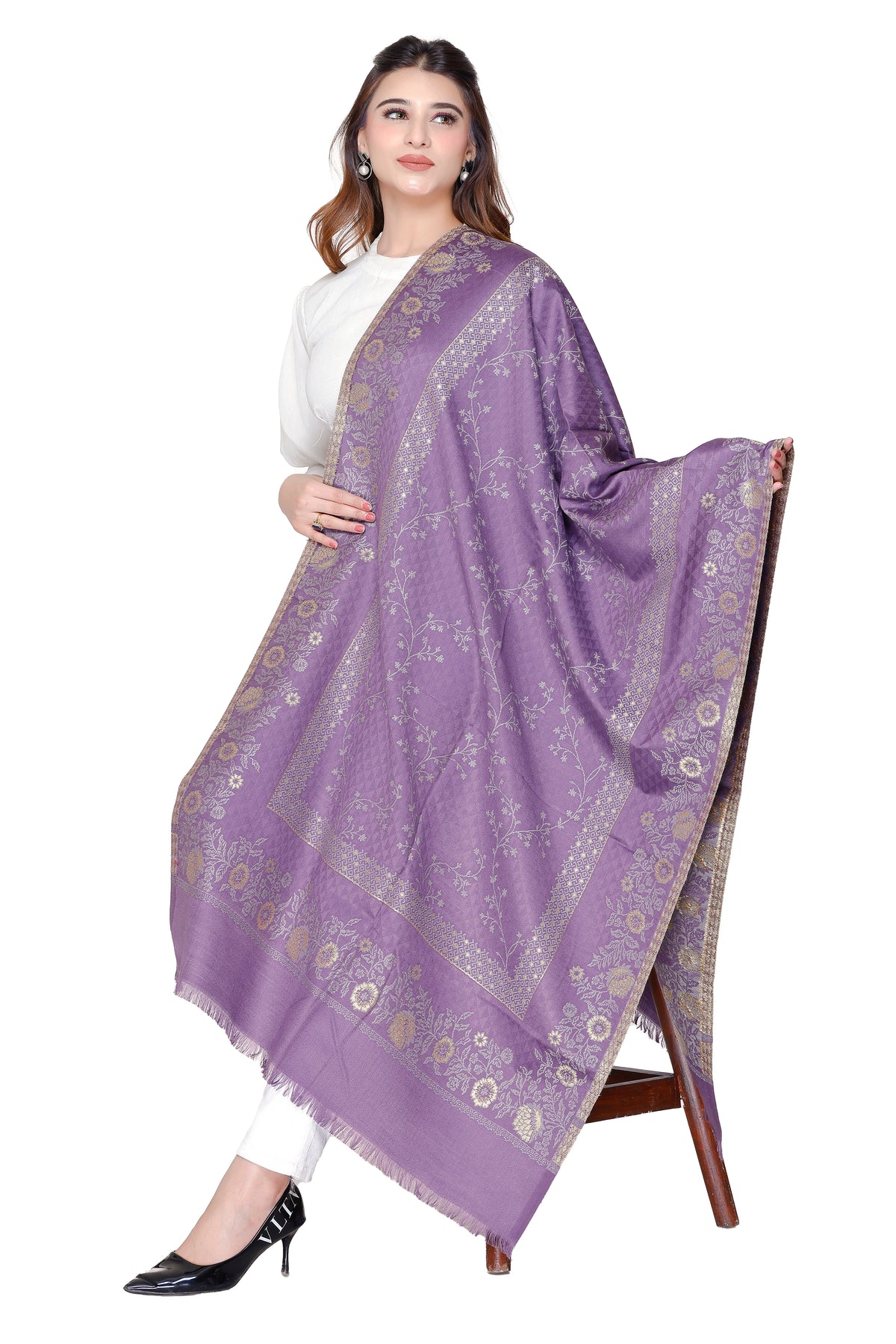 Women's jacquard shawls - Image 1