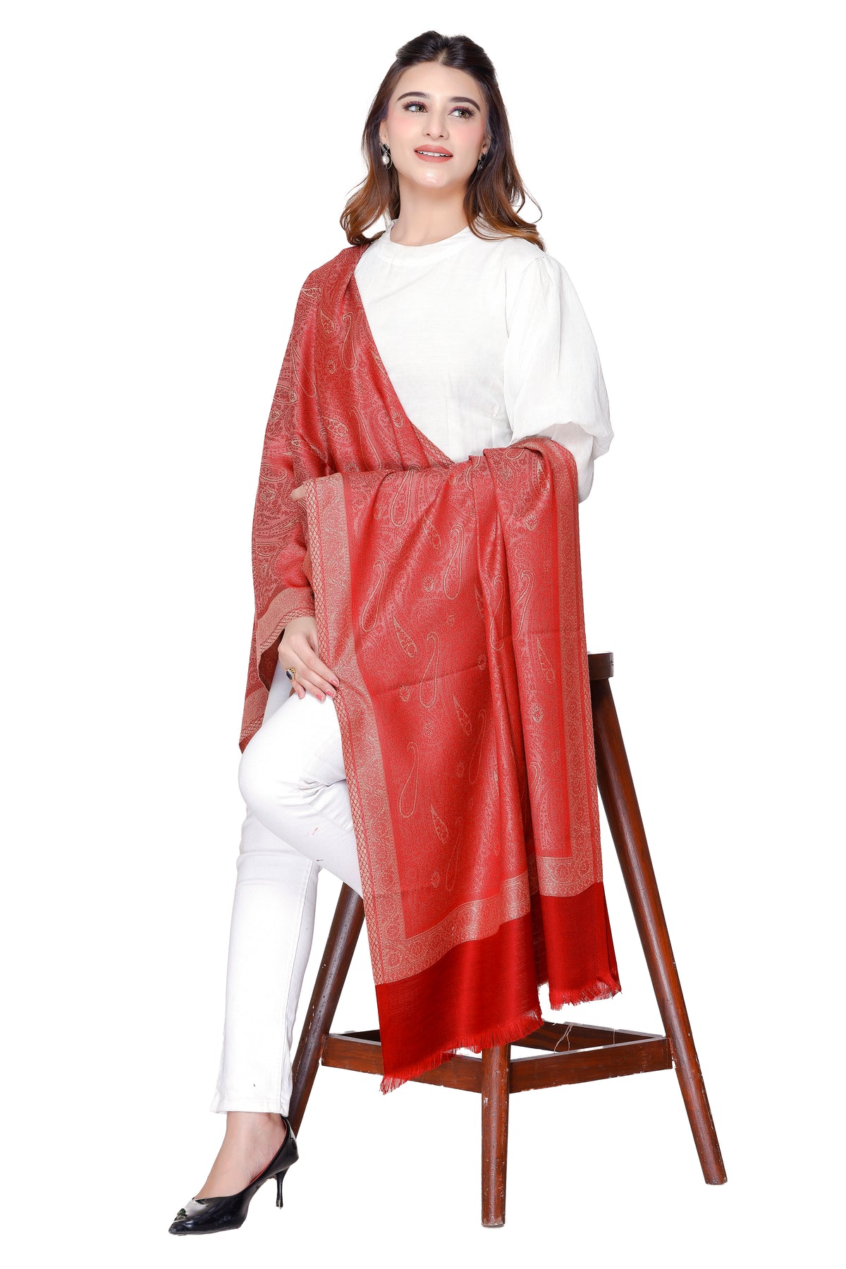 Women's Jacquard shawls - Image 5