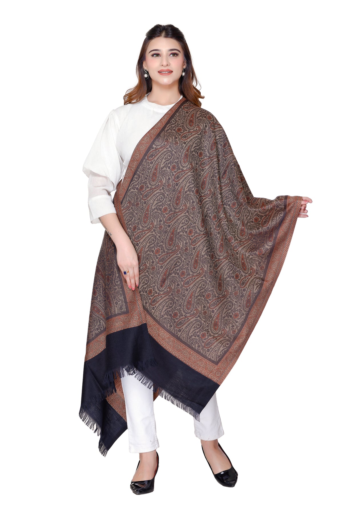 Women's Jacquard shawls - Image 3