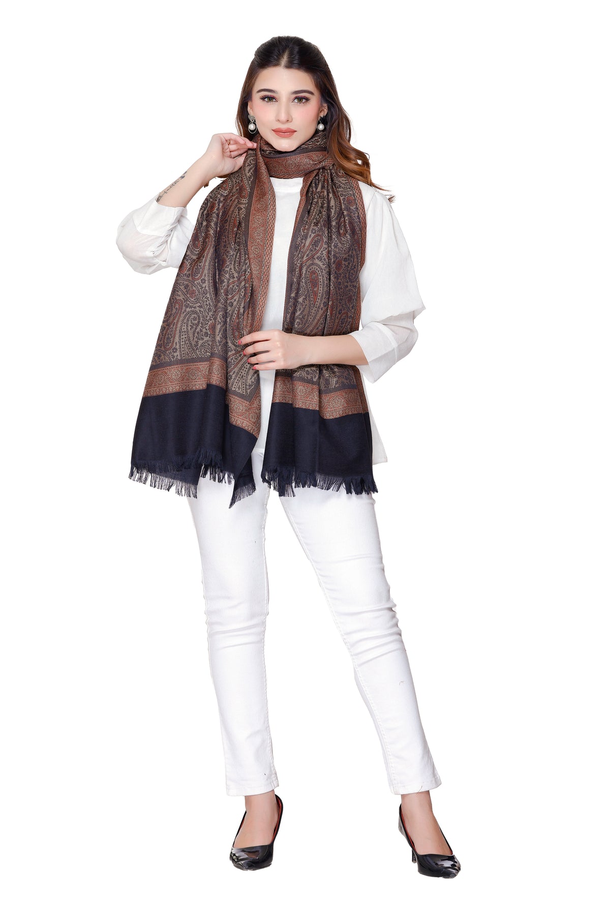 Women's Jacquard shawls - Image 4