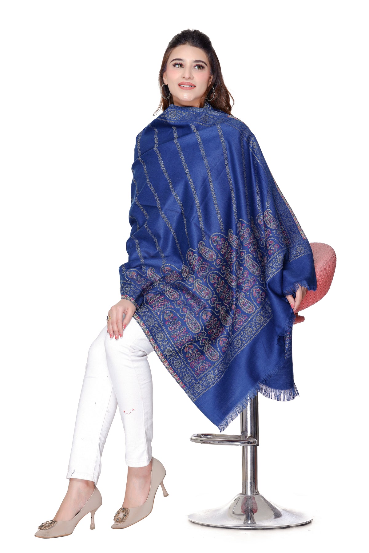 Women's Jacquard shawls - Image 5