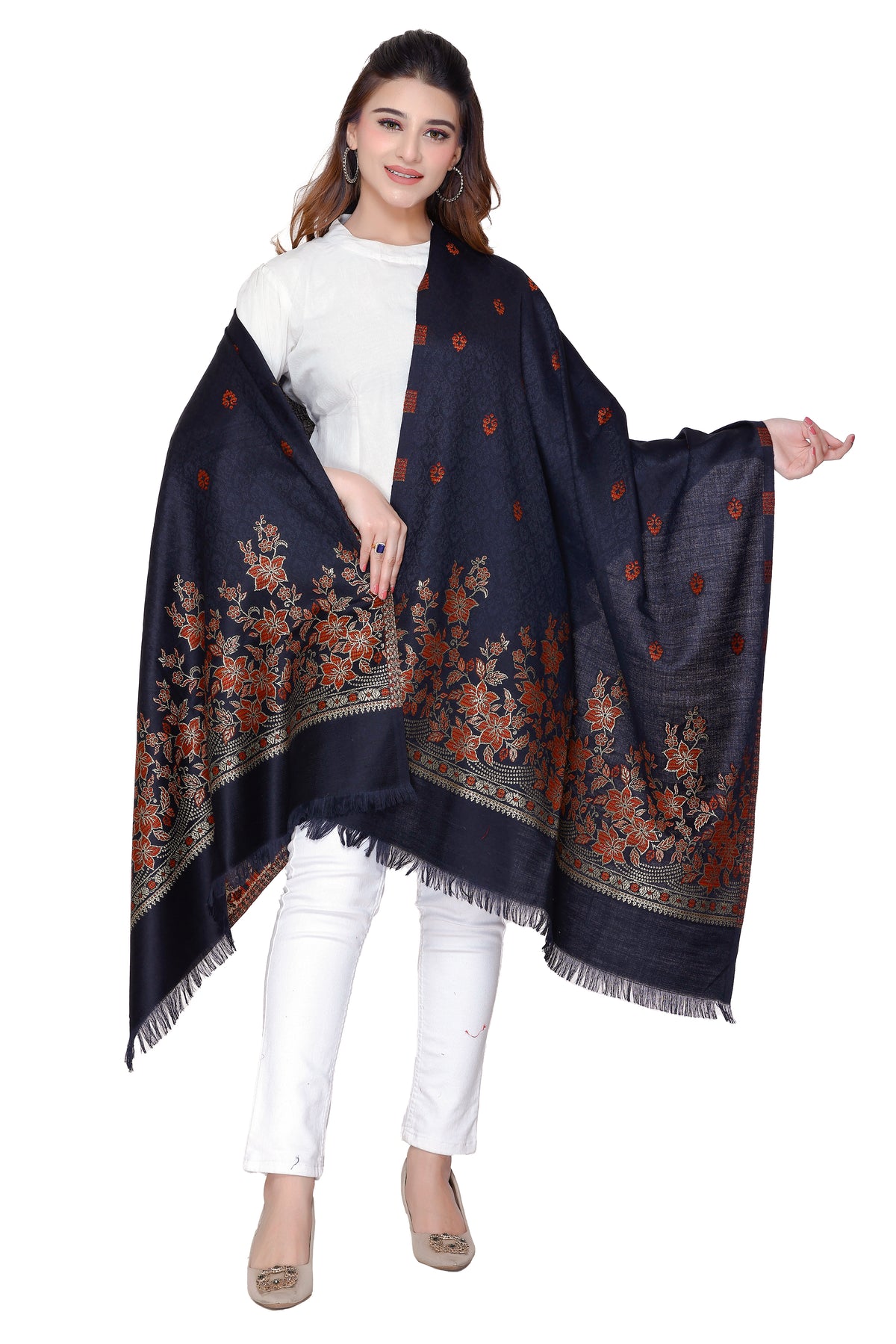 Women's Jacquard shawls - Image 3