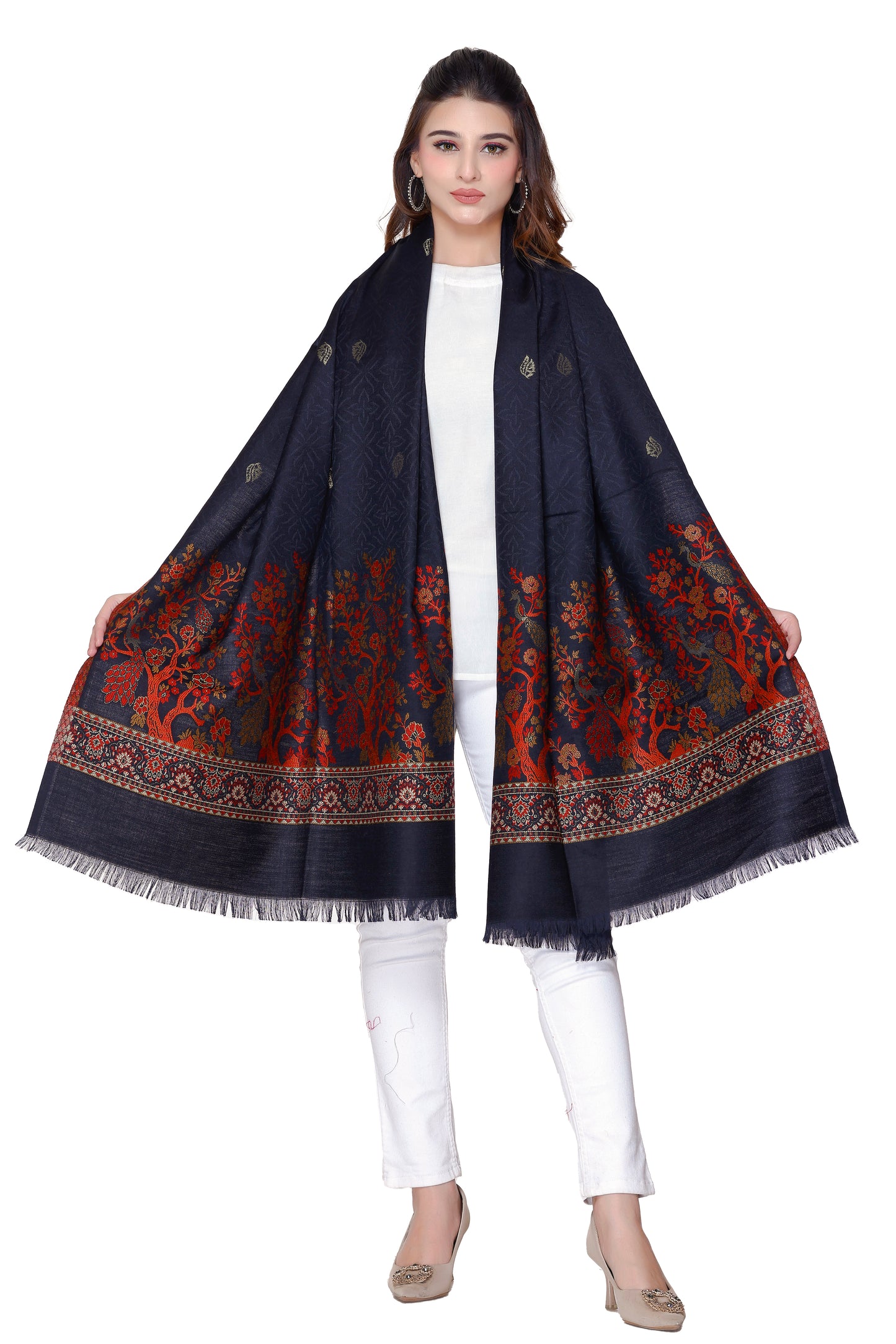 Women's Jacquard shawls
