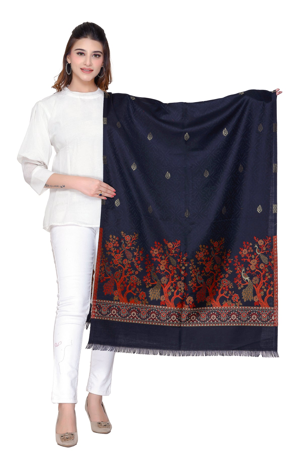 Women's Jacquard shawls - Image 4