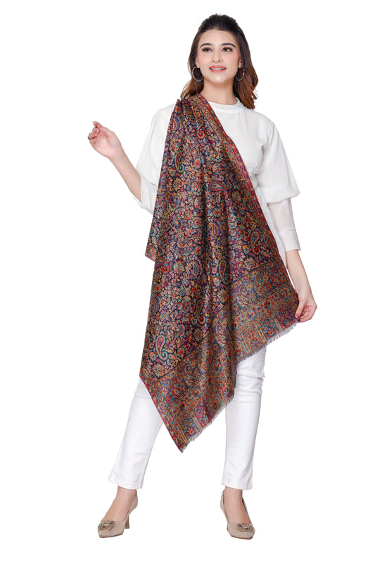 TOOSH MODA شالات نسائية مطبوعة (أسود)