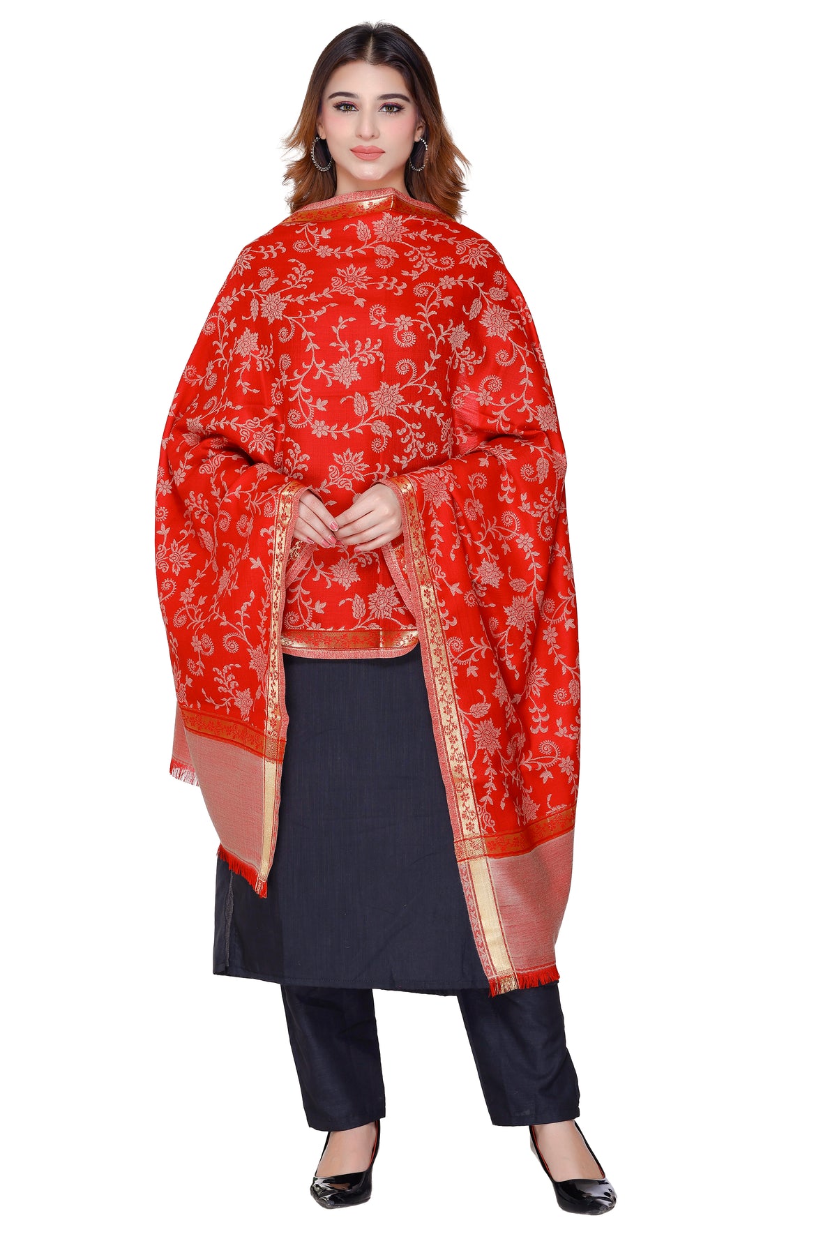 Women's jacquard shawls - Image 2
