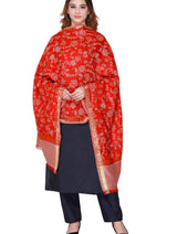 Women's jacquard shawls - Thumbnail 2