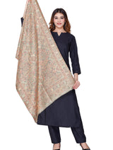 TOOSH MODA شالات زاري نسائية (بيج) - Thumbnail 4