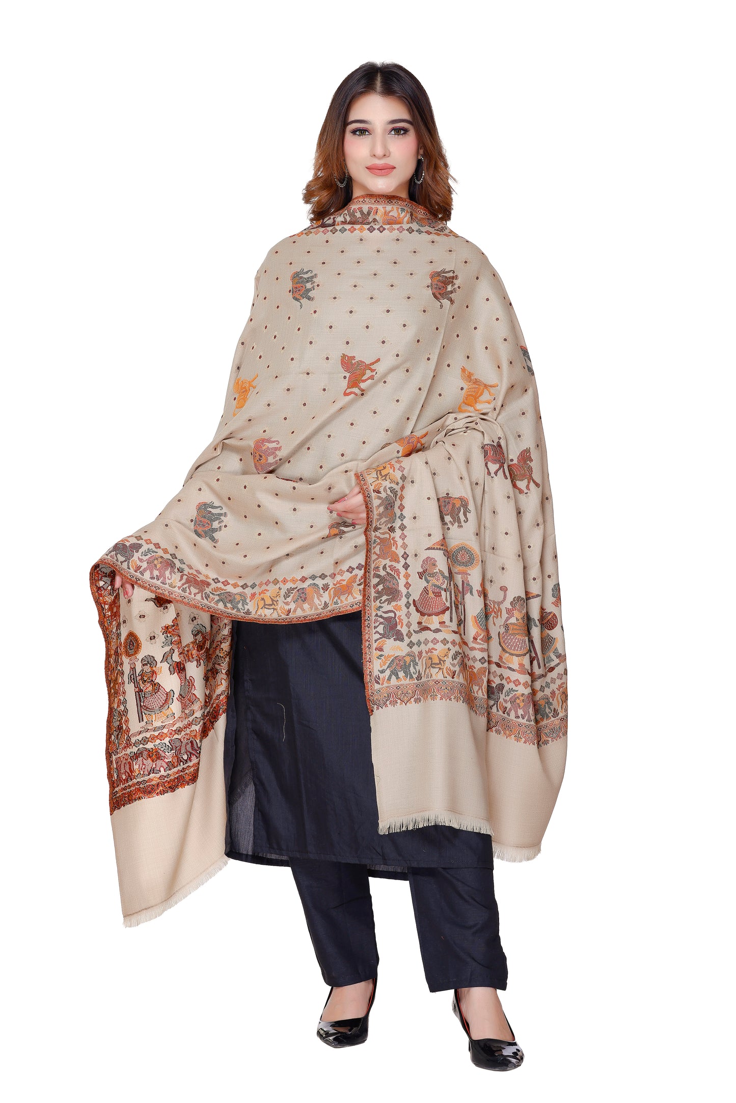 Women's Jacquard shawls