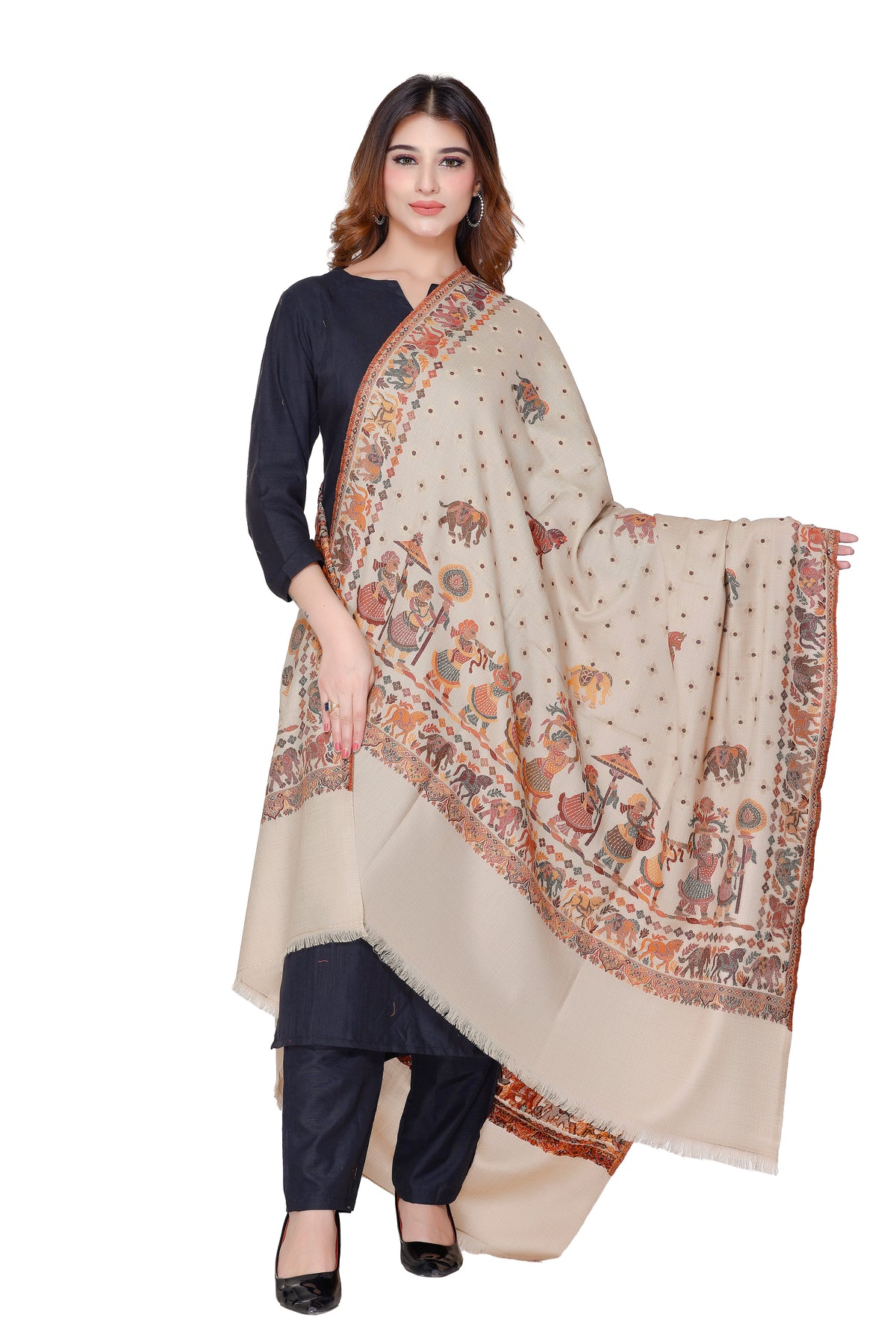 Women's Jacquard shawls - Image 2