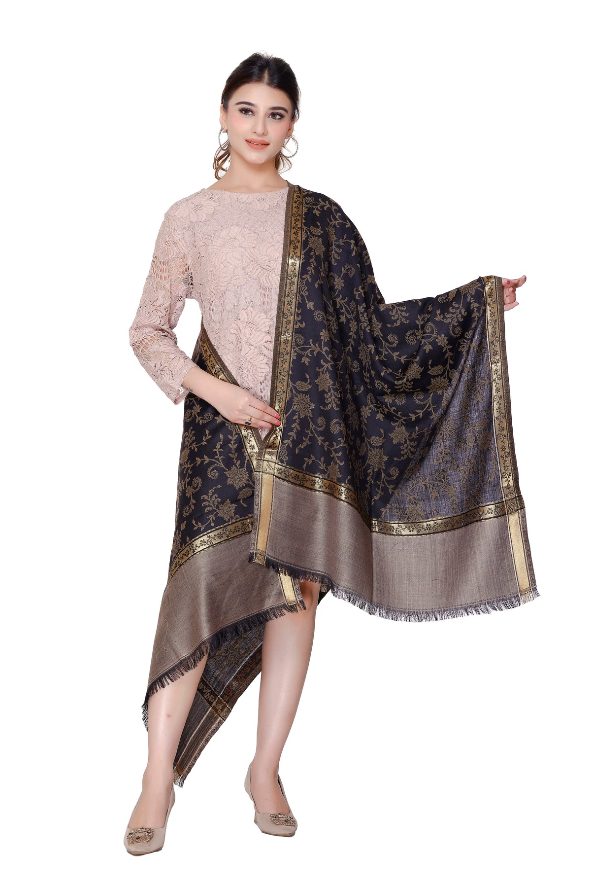 Women's Jacquard shawls - Image 3
