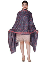 TOOSH MODA شالات نسائية مطبوعة (أسود) - Thumbnail 3