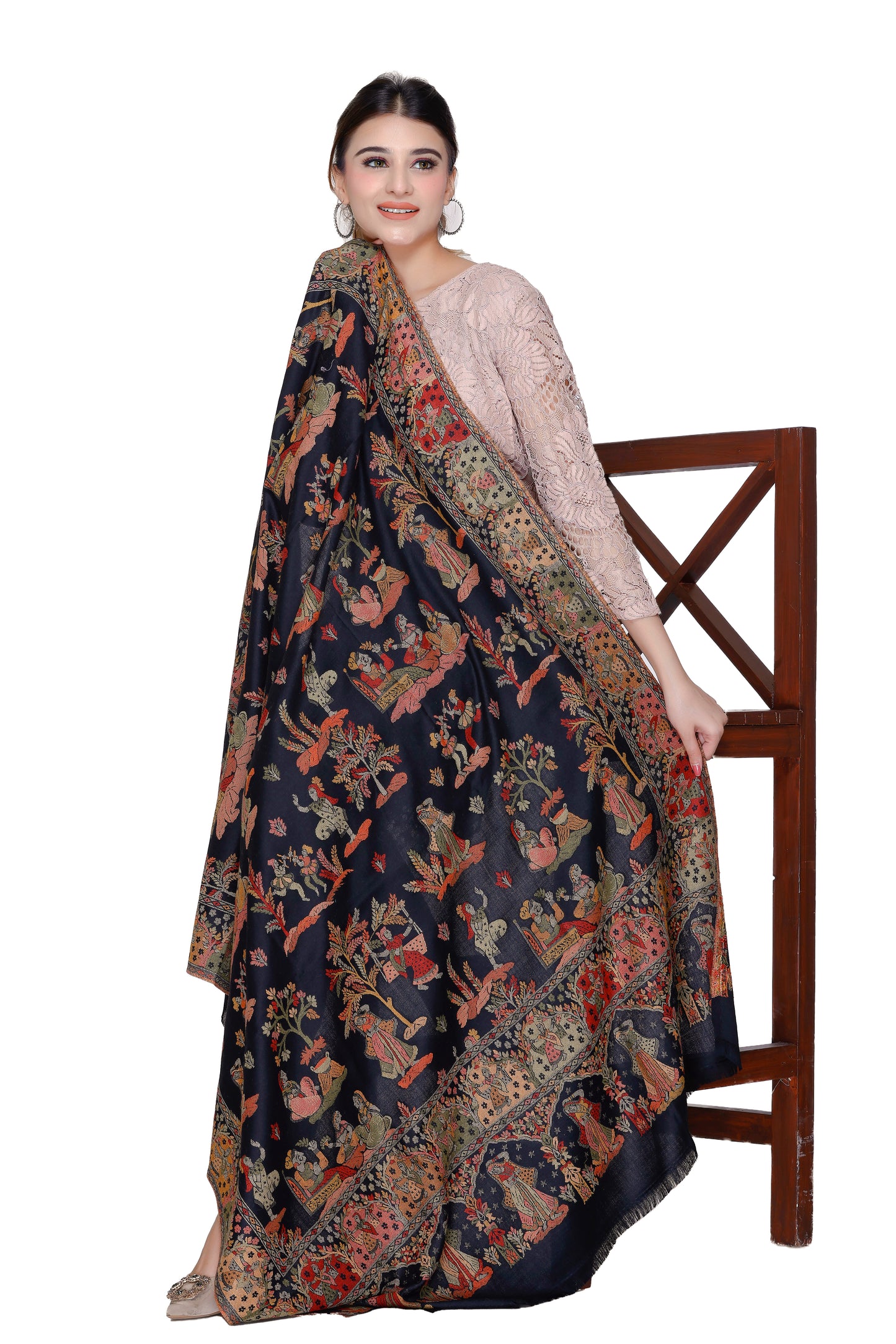 Women's Jacquard shawls