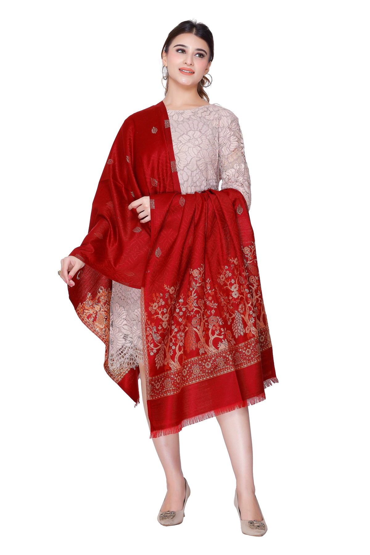 Women's Jacquard shawls - Image 4