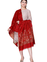 Women's Jacquard shawls - Thumbnail 4