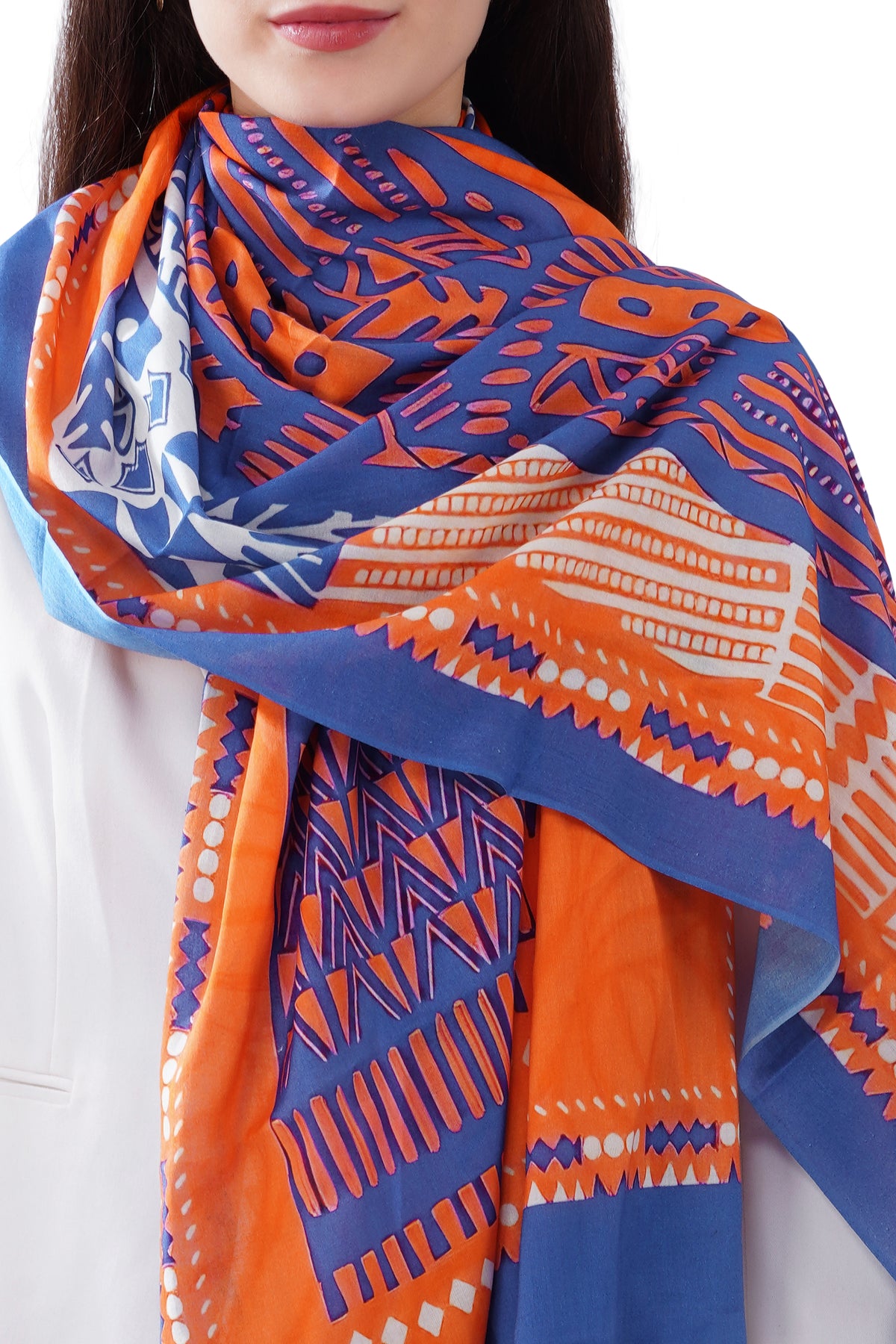 Women's Premium Cotton Designer Fashion Stole - Image 2