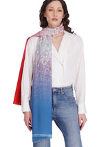 Toosh Moda Women’s White Minimal Pure Cotton Elegant Shawl - Thumbnail 1