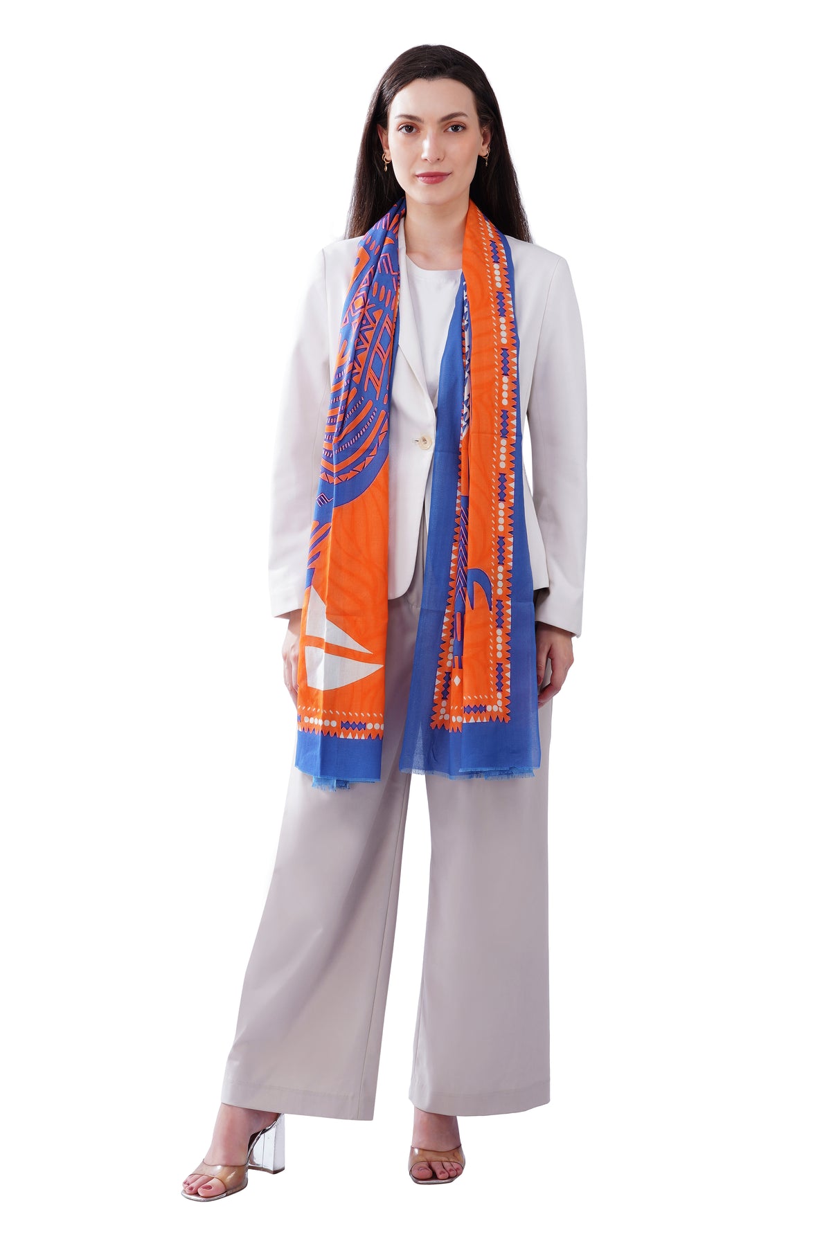 Women's Premium Cotton Designer Fashion Stole - Image 3